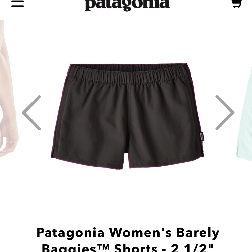 Patagonia 2 1/2” black shorts